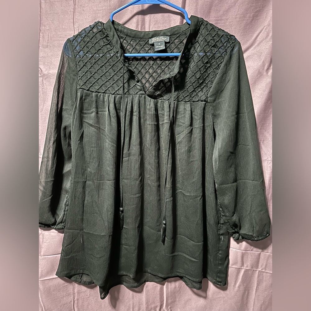 Lucky Brand Sheer Blouse